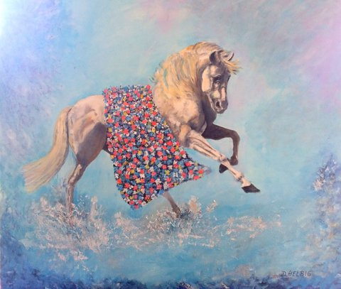 Helbig Dagmar  Cinderellas Horse - 2017 - Oil On Canvas